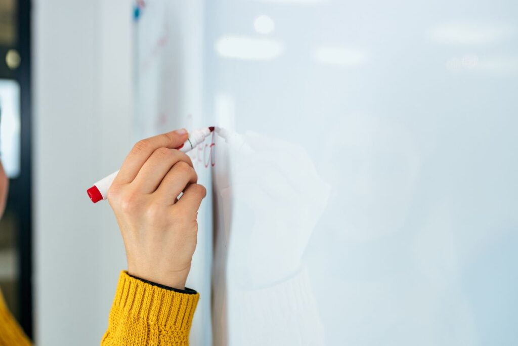 Whiteboard folija u uredu